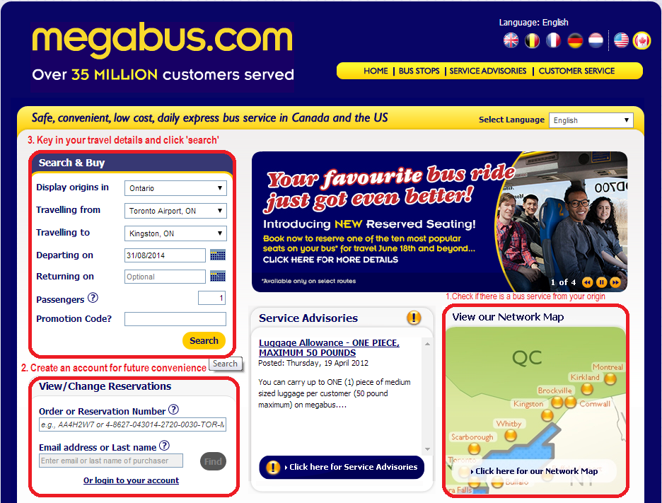 Wanderlust How to Purchase Megabus Tickets?